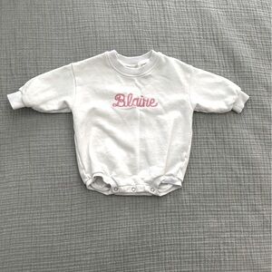Blaire embroidered sweatshirt bubble